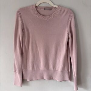 Everlane Cotton Crewneck Sweater Lightweight in Soft Blush Pink